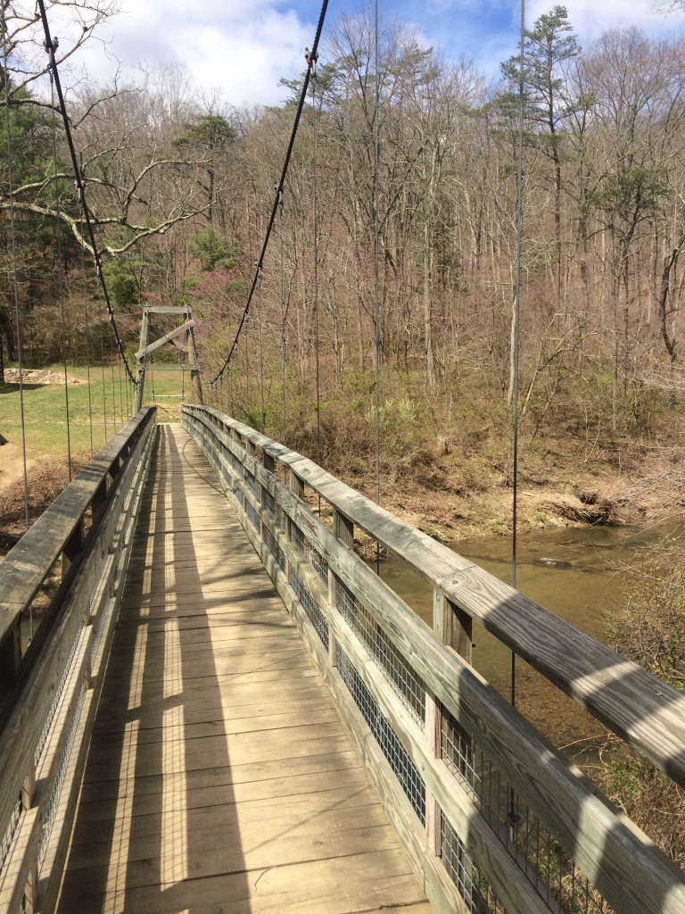 Hanging bridge in the Shenandoah valley one of the Bike Virginia 2016 routes